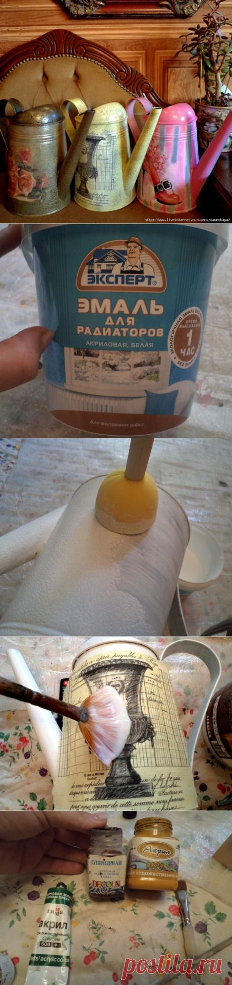 Декупаж лейки. Мастер-класс от Klarissa55.