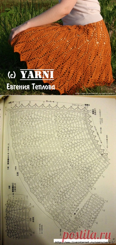 Юбка "Рыжая бестия" от Yarni