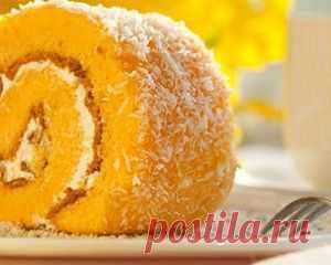 Морковный бисквит