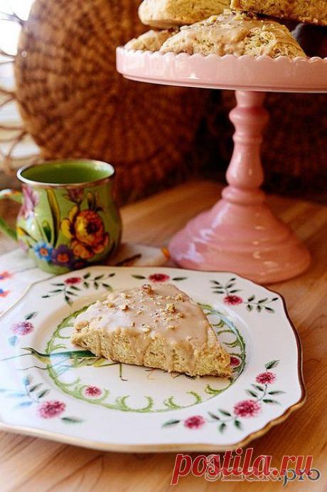 Овсяные булочки с орехами и кленовой глазурью рецепт с фото