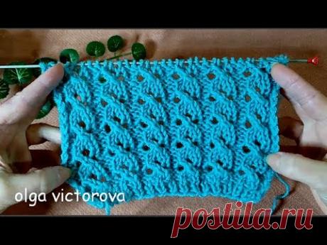 АЖУРНЫЕ ДОРОЖКИ СПИЦАМИ 983 Вязание  Узоры спицами