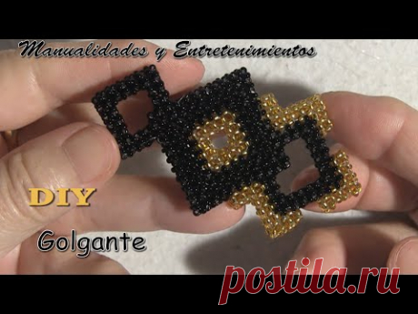 DIY - Colgante de rocalla y delicas - Manualidades y Entretenimientos