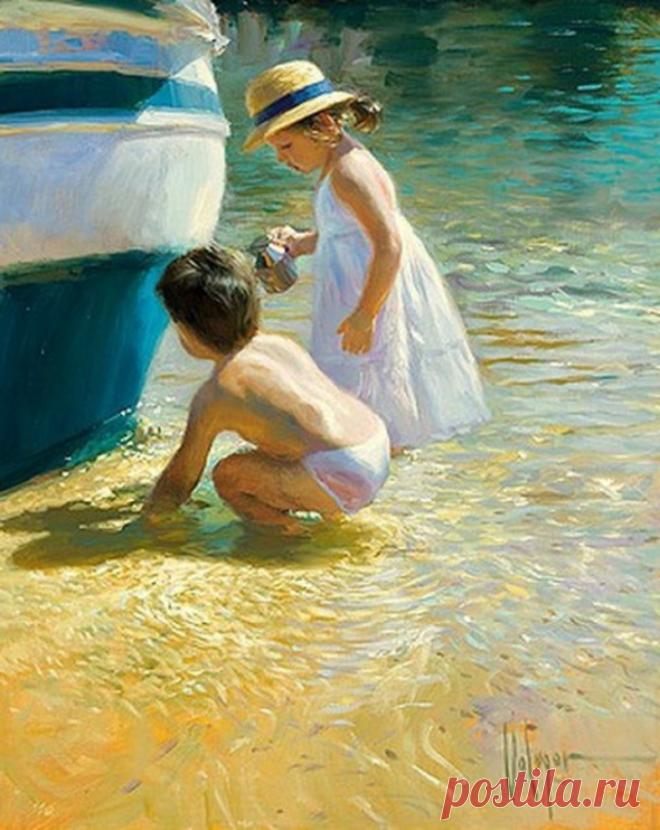 Он взял за основу в своём творчестве «СОЛНЕЧНЫЙ РОМАНТИЗМ» и его работы стали действительно произведениями искусства.  Картины  стали наполнятся нежностью, добротой и необъятным мирными тематиками нашей жизни. Красивые женщины, дети и природа всё это даёт тот огромный позитив в котором и есть сама жизнь в своё великолепии. Владимир Волегов стал по истине художником мира и гармонии.