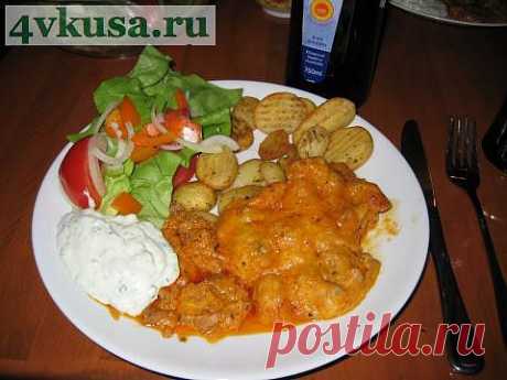 Мясная запеканка с коньяком и сыром (Гирос в Метаксе) | 4vkusa.ru