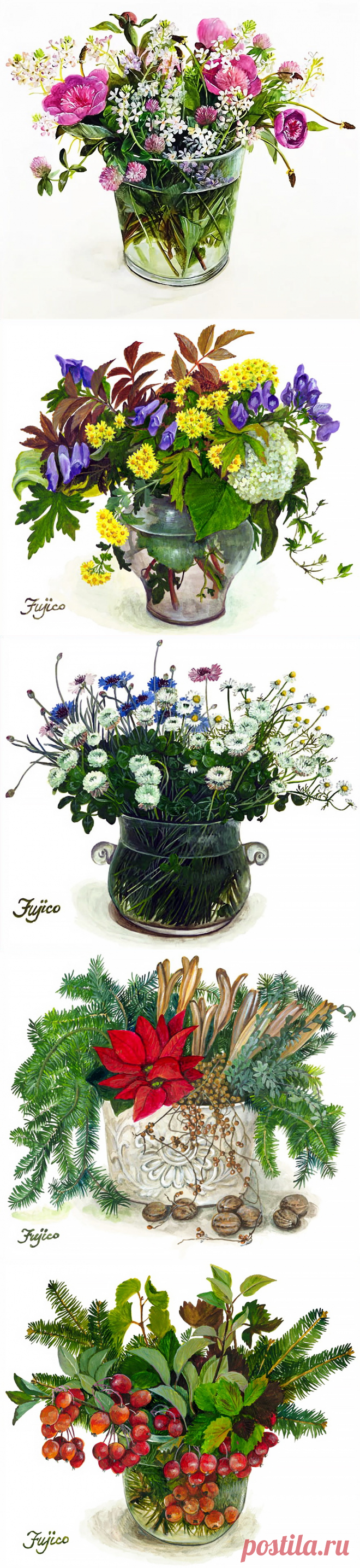 Художник Фуджико Хашимото (Fujico Hashimoto) 