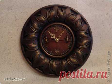 Часы из потолочной розетки. МК.