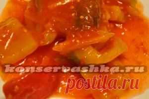 Лечо из помидор и перца и моркови и лука на зиму: рецепты