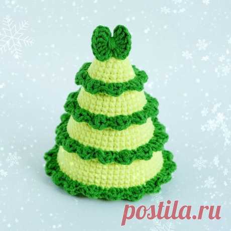 Вязаная рождественская елочка: мастер-класс | Амигуруми