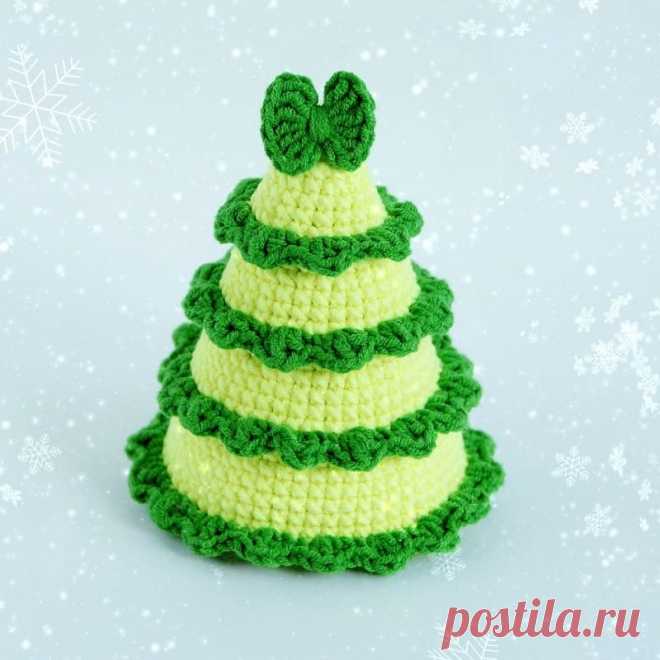 Вязаная рождественская елочка: мастер-класс | Амигуруми