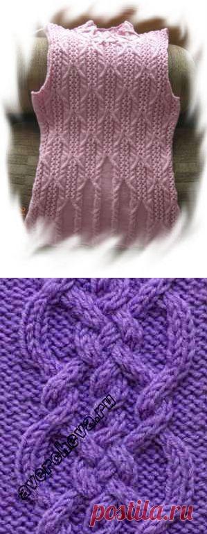 Узоры для вязания спицами 76