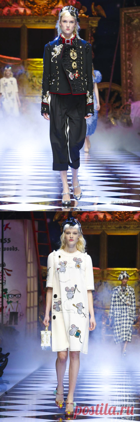 Женская мода: Dolce & Gabbana, осень-зима 2016-2017