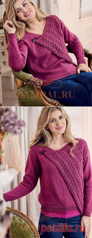 Асимметричный кардиган «Precious Garnet»   | DAMские PALьчики. ru