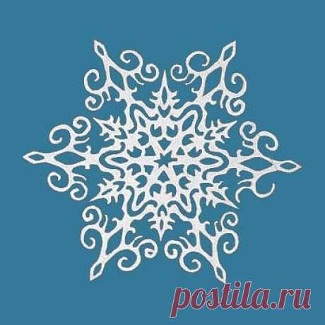 Схемы вырезания снежинок из бумаги