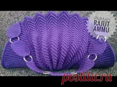 CROCHET || Merajut Tas Kerang - How To Crochet Shell Bag Part 1