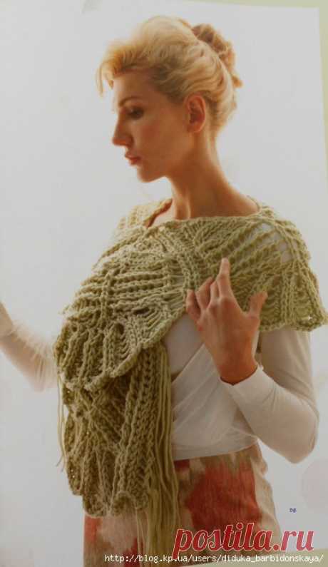 Необычная шаль Palm Leaf (&quot;Пальмовые листья&quot;). Спицами. Узор. МК. / Обсуждение на LiveInternet - Российский Сервис Онлайн-Дневников