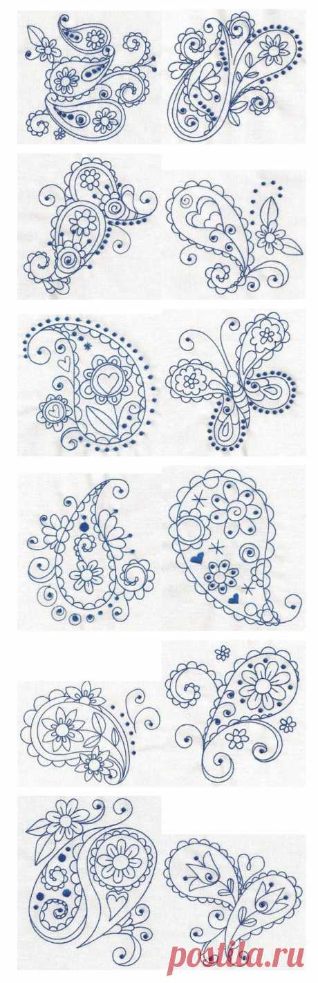 The skill in these are incredible. THe paisley...