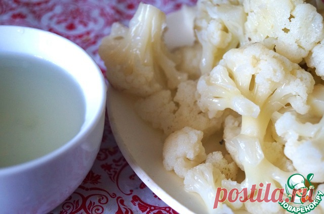Цветная капуста под кефирно-чесночным соусом - просто, доступно и очень вкусно, и красиво