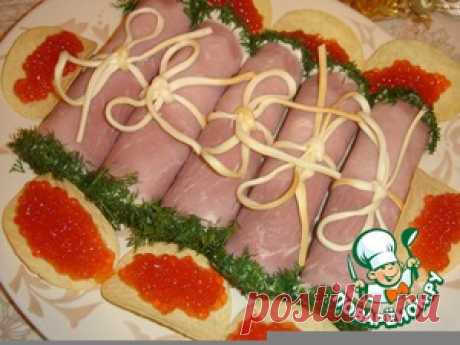 Закуска "Вкусные свитки" - кулинарный рецепт