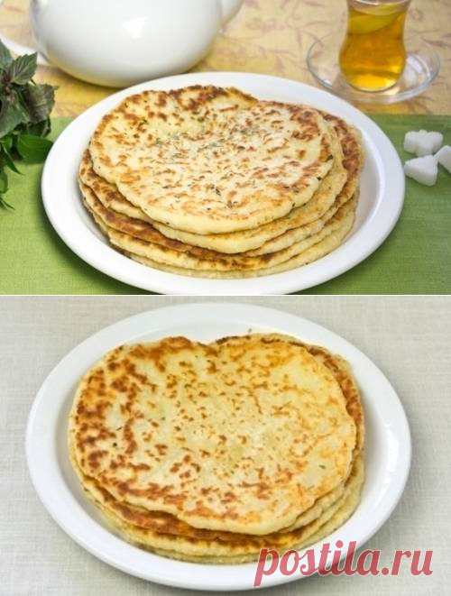 Лепешки с сыром на кефире в сковороде - рецепт с фото / Простые рецепты