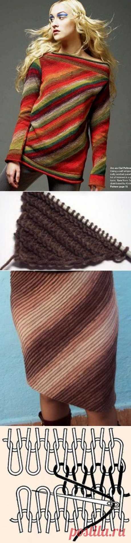 Косое вязание спицами - это просто, если знать секреты | Дом рукоделия