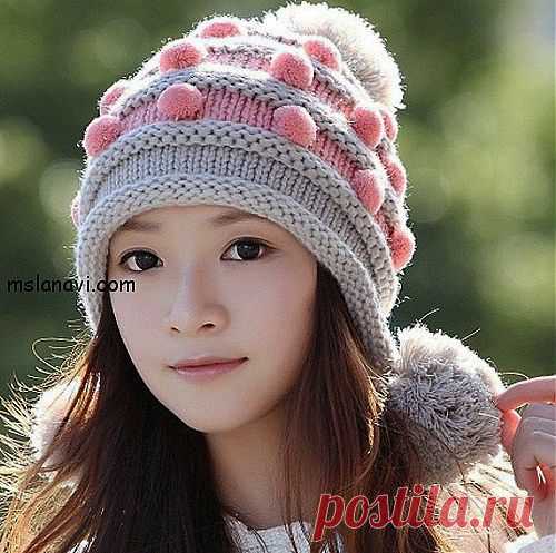 Какие вязаные шапки в моде? ПОДБОРКА.