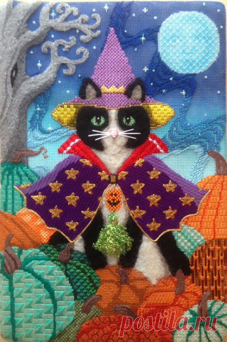 It's not your Grandmother's Needlepoint: OOOH! I like this technique