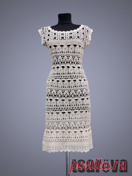 Crochet dress Catherine. Beige women handmade summer day or special occasion organic cotton crochet dress. Made to order. Free shipping. Crochet dress Catherine. Beige women handmade summer day or special occasion organic cotton crochet dress. Made to order. Free shipping.  This universal beige crochet dress Catherine in a classical style. The self-assured beauty, the touching and romantic girl, the business lady, charming demure