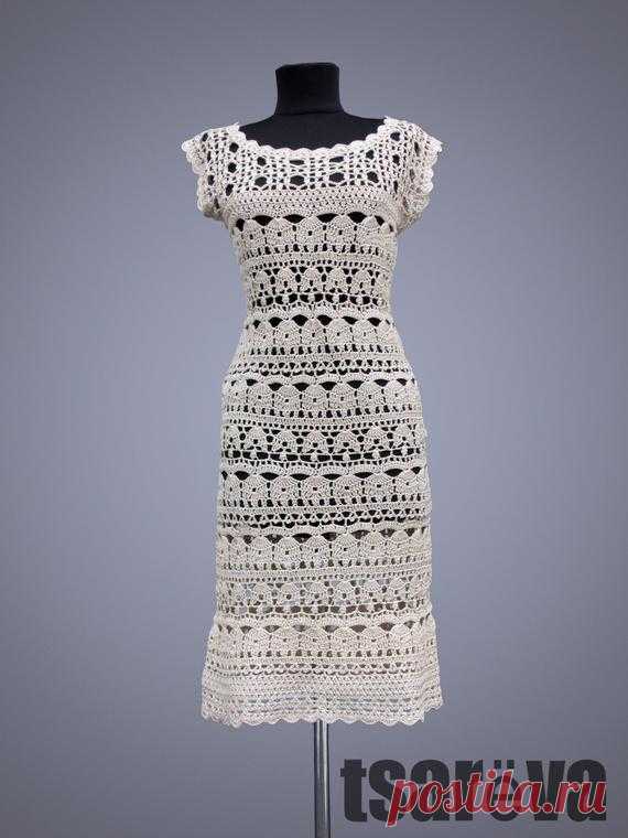 Crochet dress Catherine. Beige women handmade summer day or special occasion organic cotton crochet dress. Made to order. Free shipping. Crochet dress Catherine. Beige women handmade summer day or special occasion organic cotton crochet dress. Made to order. Free shipping.  This universal beige crochet dress Catherine in a classical style. The self-assured beauty, the touching and romantic girl, the business lady, charming demure