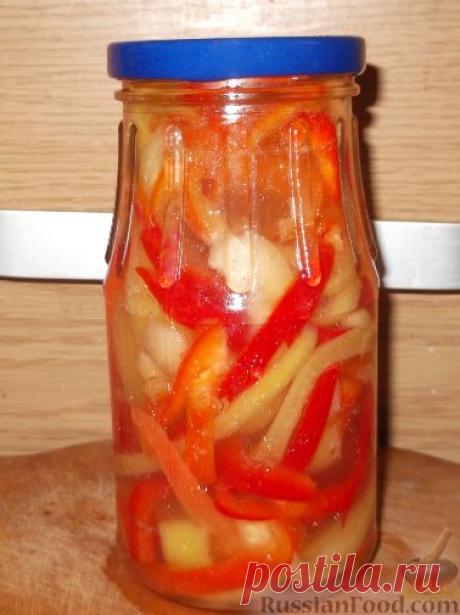 Рецепт: Салат из разноцветного перца «Закусочный» на RussianFood.com