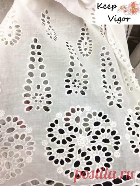 NEW! фабрика направляя продажи (1 двор) 100% хлопок белый хорошее качество две стороны вышивки ткань для платья повелительницы свадьба кружева купить на AliExpress