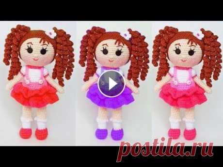 Кукла амигуруми . Каркасная кукла . Вязаные игрушки .Crochet dolls / crochet realistic doll .Часть 4 В этом видео Вы увидите как вязать крючком ШИКАРНУЮ куклу амигуруми . Подробный мастер класс каркасной куклы . Выша малышка будет в восторге от этой к...