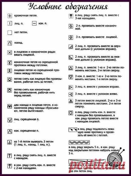 Как читать схемы вязания? 

Встречаются два типа схем – это графические схемы обозначения узоров и схемы-описания. Графическая запись вязаных узоров обладает преимуществами, такими как удобство в работе, наглядность, компактность. Нарисованную символами схему могут использовать люди, даже незнающие иностранных языков. Но у графической записи имеются и недостатки: нет единых правил для обозначения каждого вида петель, поэтому схема узора требует расшифровки условных обознач...