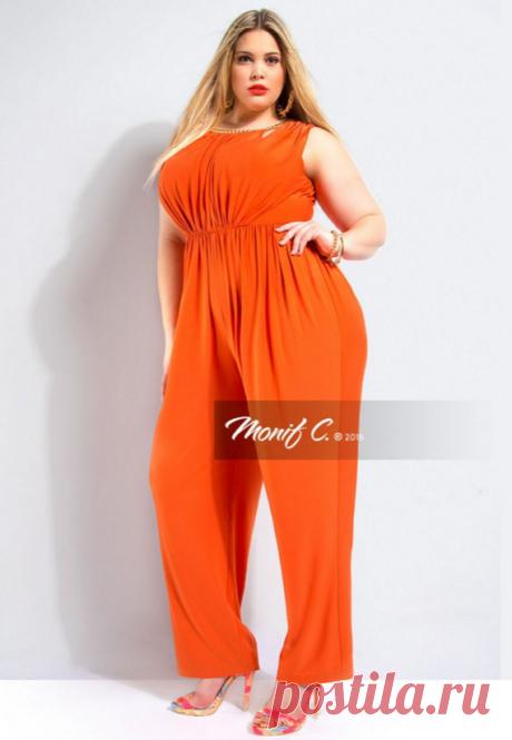 Модные комбинезоны 2016-2017 для полных девушек