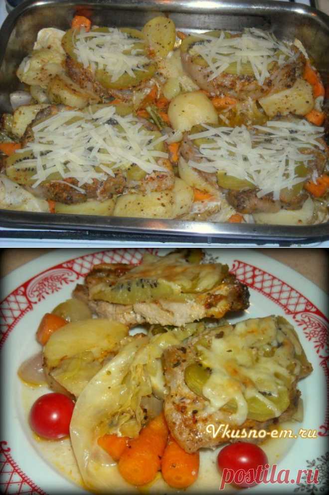 (+1) тема - Мясо, запеченное с киви и овощами | Любимые рецепты