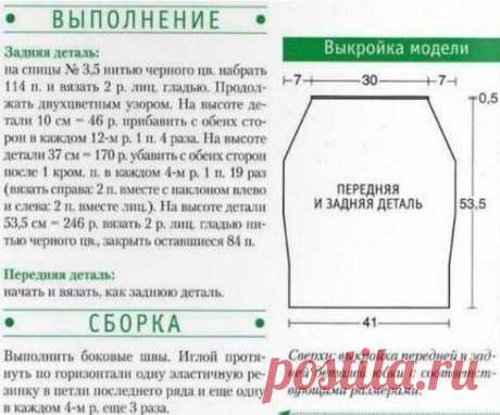 Черно-белое и бело-черное вязание спицами | Марусино рукоделие | Яндекс Дзен