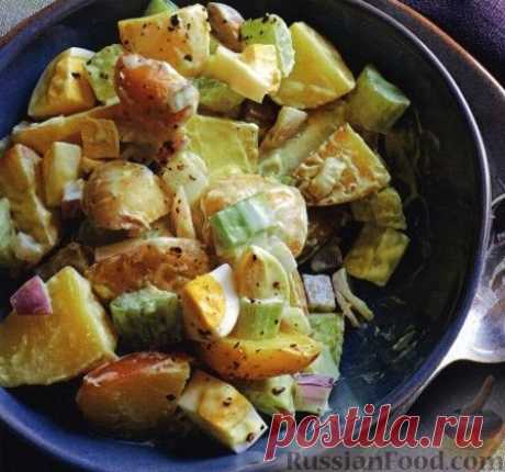 Рецепт: Картофельный салат с сельдереем, луком и яйцом на RussianFood.com