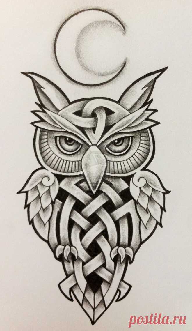 Графика. Цвет. Совушка-сова.