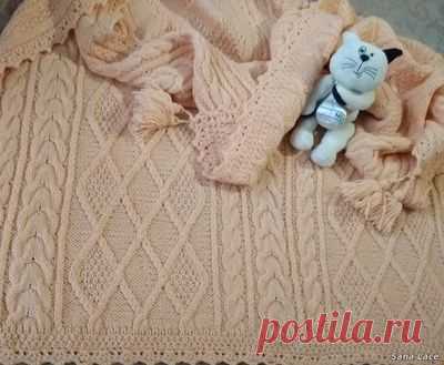 Плед Персиковый - 2 Ноября 2020 - Творческая мастерская Sana Lace