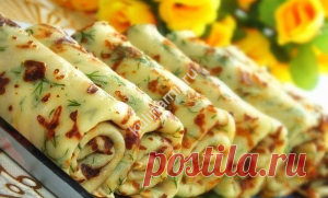 Сырные блины с зеленью рецепт