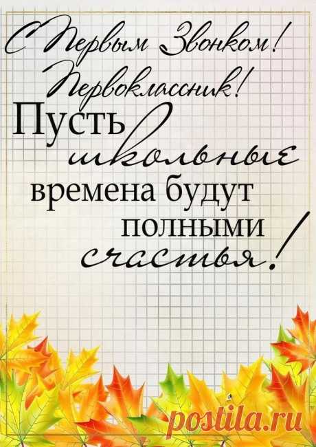 Всем, кто в первый класс идет,
Желаю с радостью учиться!
Вас много новенького ждет,
Пора в мир знаний погрузиться!