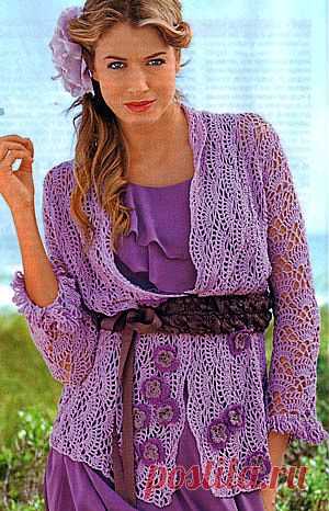 Жакет с цветами