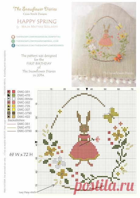 The Snowflower Diaries: Free pattern for my first blogiversary:-)
