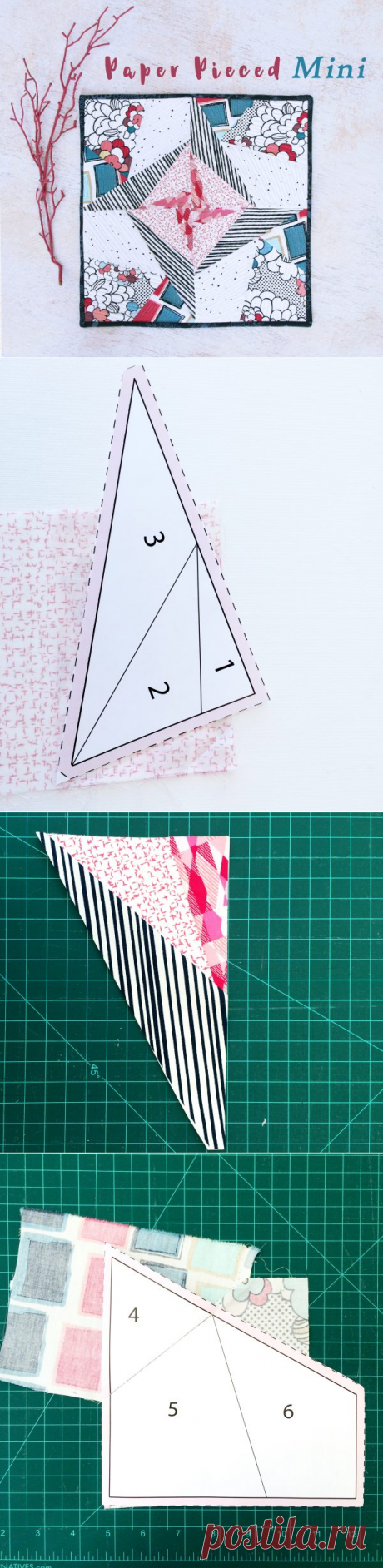 How To Make a Paper Pieced Mini - WeAllSew