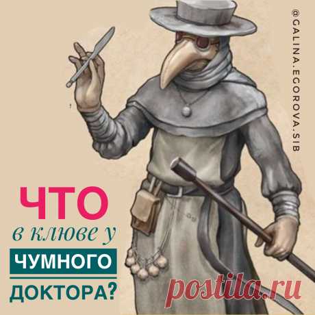 И внешний вид, и название этого персонажа навевают на мысли о фильмах ужасов. А вместе с тем Чумно́й до́ктор - это реальная, очень значимая и важная фигура в истории мировой медицины в целом и в средневековой Европе в частности. 

Обязанностью чумного доктора было лечение больных бубонной чумой, или «чёрной смертью». Отличительной особенностью чумных докторов был особый защитный костюм с оригинальной «носатой» маской, напоминающей клюв птицы. Почему именно клюв птицы? ...