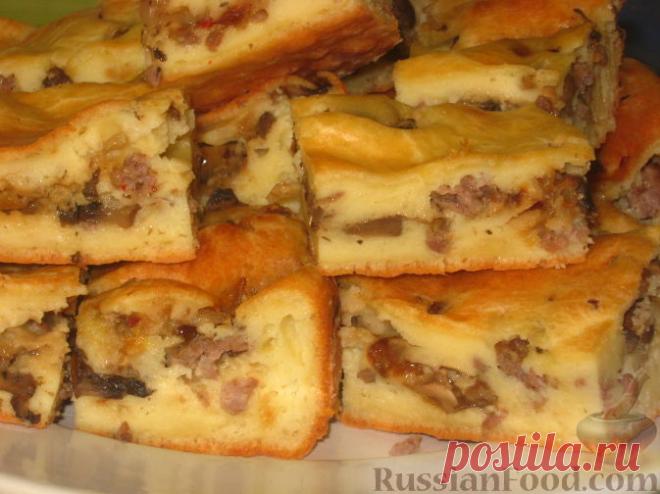 Рецепт: Быстрый мясной пирог на RussianFood.com