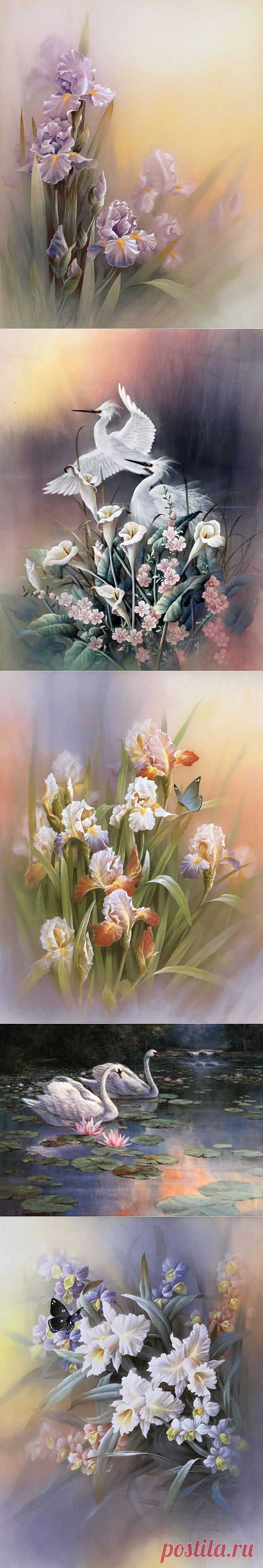 Нежные краски художника T.C.Chiu.