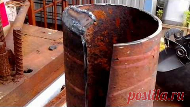 Супер бур из трубы/super drill pipe, своими руками