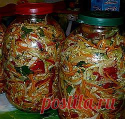 Салат из свежей белокочанной капусты БЕЗ закрутки!.