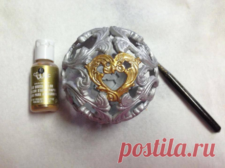 (1) &quot;Filigree&quot; Christmas Bauble tutorial