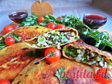 Хрустящие лепёшки с начинкой рецепт с фотографиями